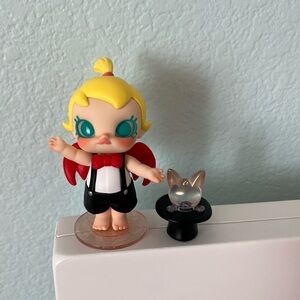 Baby Molly and Baby Tabby Magician Figure